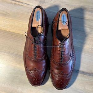 Allen Edmonds McAllister Wingtips, Chili Color, Size 10 EEE
